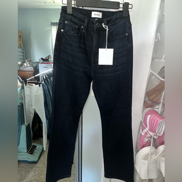 NWT Pistola Lennon High Rise Crop Boot Jeans - Picture 2 of 6